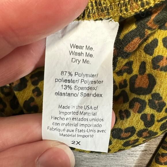 Beyond Yoga Animal Cheetah Print High Waisted Midi Leggings Size 2X - Picture 11 of 14